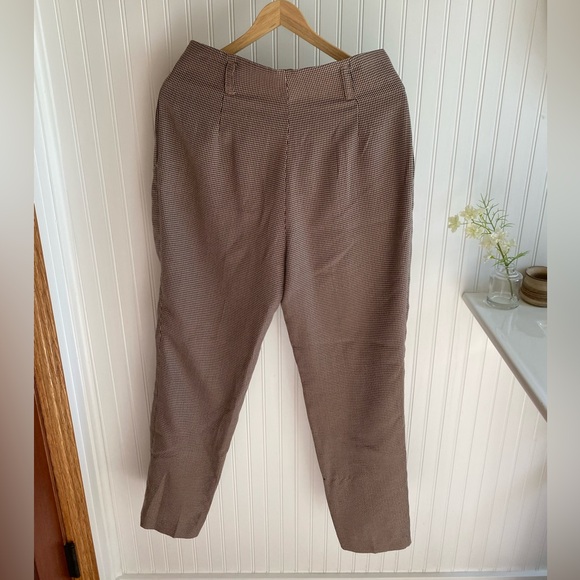 H&M Size 8 Checkered Trousers with Button Up Fly - Picture 4 of 4